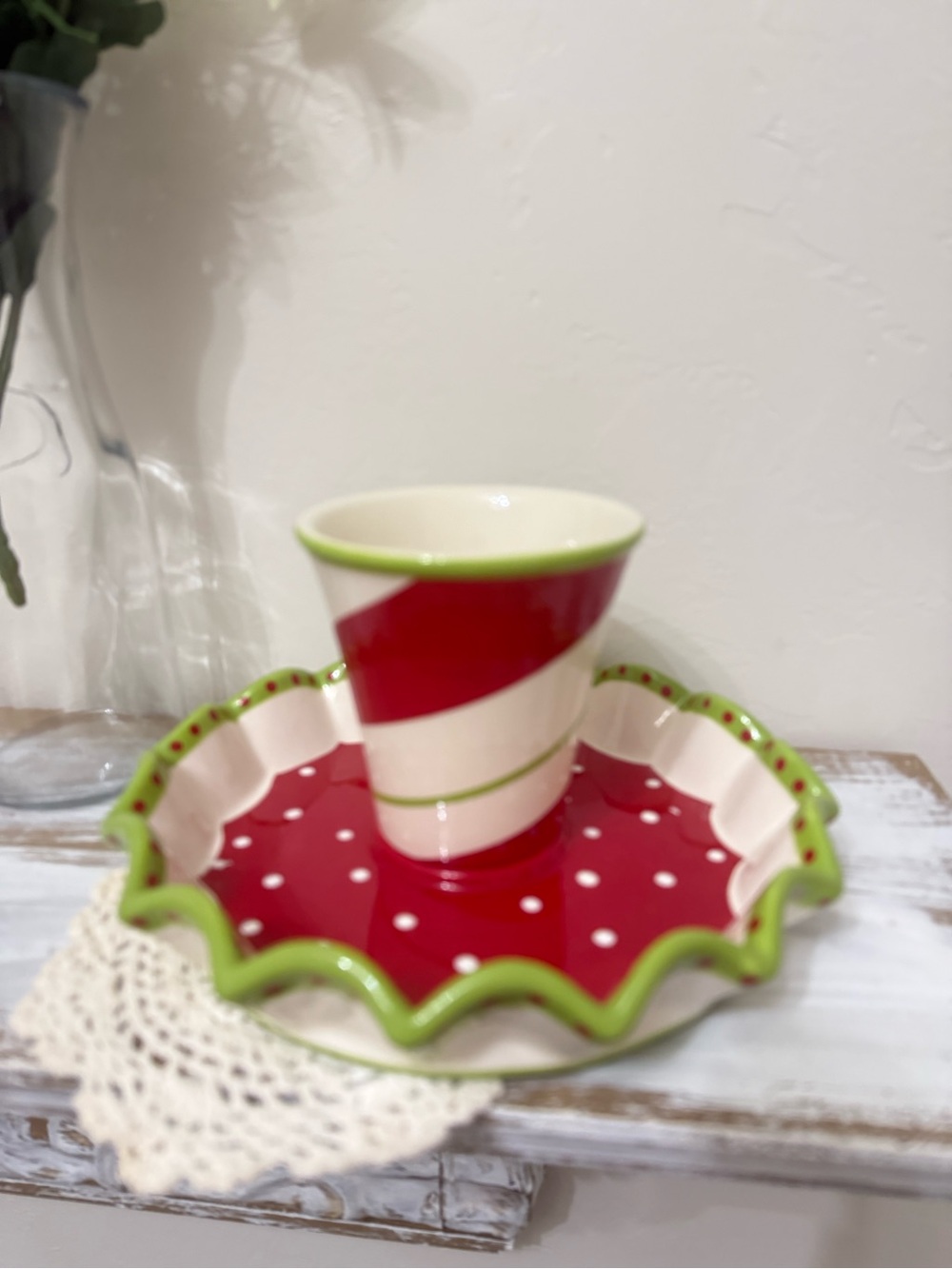 Celebrating Home Peppermint Twist 2-in-1 Server – NIB 🎄